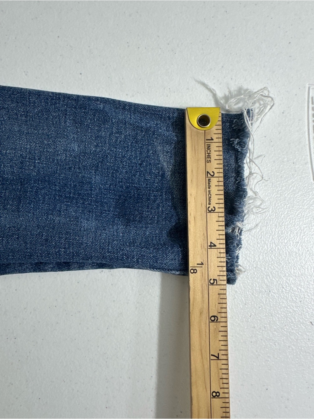 American Eagle Jeans Size 12 Short Curvy Super Hi Rise Jegging Distressed Denim - Picture 13 of 13